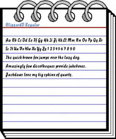 BlizzardD Regular Font