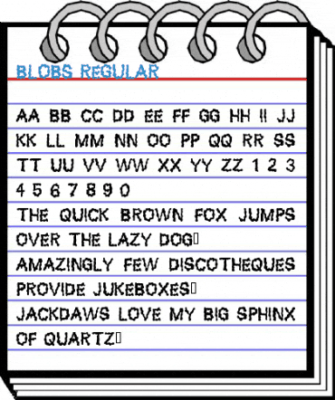 Blobs Regular Font