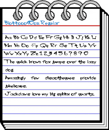 Blottooo40oz Regular Font