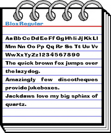 Blox Regular Font