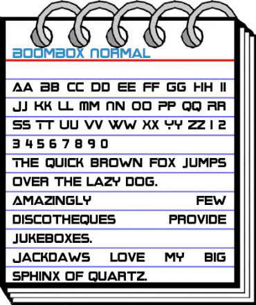 BoomBox Normal Font