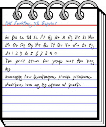 BN FontBoy 3D Regular Font