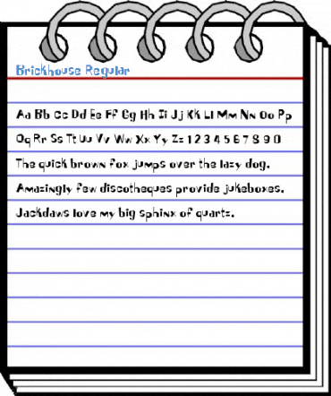 Brickhouse Regular Font