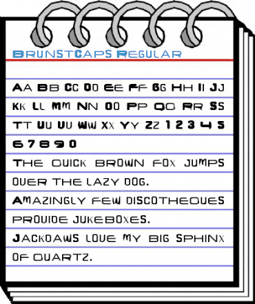 BrunstCaps Regular Font