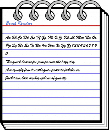 Brush Regular Font