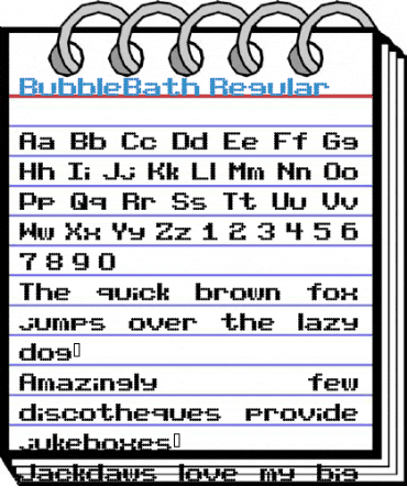 BubbleBath Regular Font
