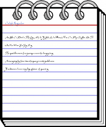Caliph Regular Font