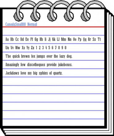 CanadaSmallDB Normal Font
