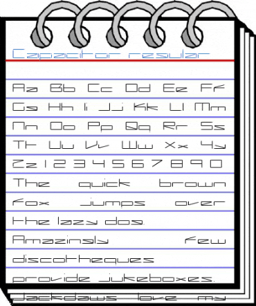 Capacitor regular Font