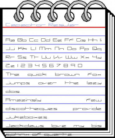 Capacitor Regular Font