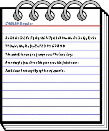 CARLIN Regular Font