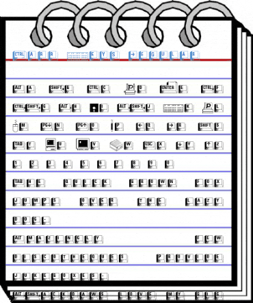 Carr Keys Regular Font