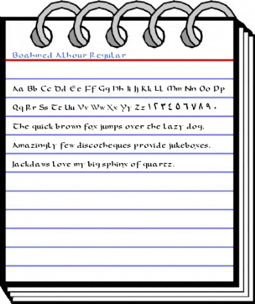 Boahmed Alhour Regular Font