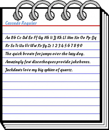 Cascade Regular Font
