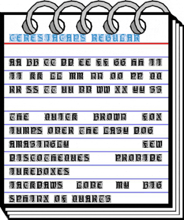 CeresiaCaps Regular Font