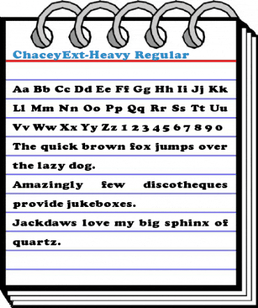 ChaceyExt-Heavy Font