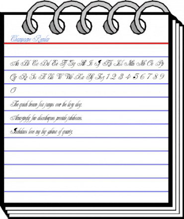 Champagne Regular Font