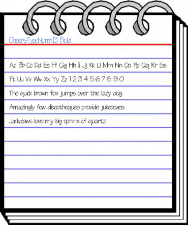 CheersTypeNorm13 Bold Font