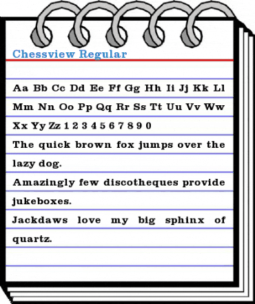 Chessview Regular Font