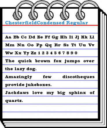 ChesterfieldCondensed Regular Font