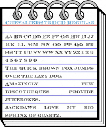 ChevalierStrDCD Regular Font