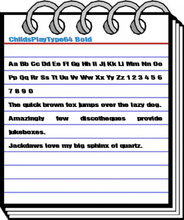 ChildsPlayType64 Bold Font