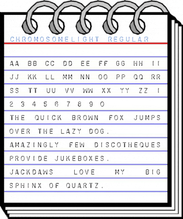 ChromosomeLight Regular Font