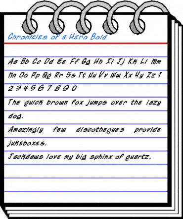 Chronicles of a Hero Font