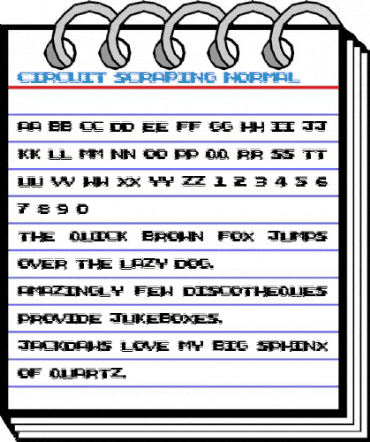 Circuit Scraping Font