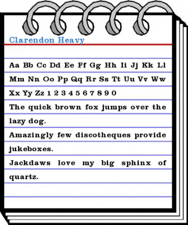 Clarendon Heavy Font