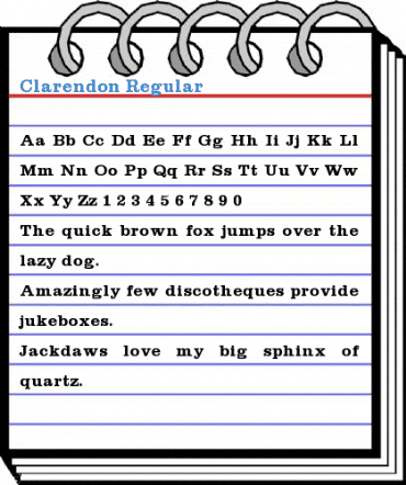 Clarendon Regular Font