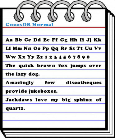 CocosDB Normal Font