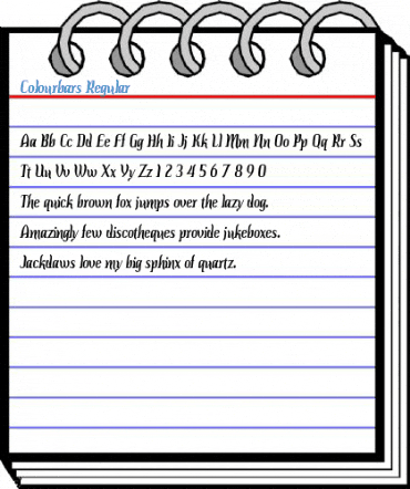 Colourbars Regular Font