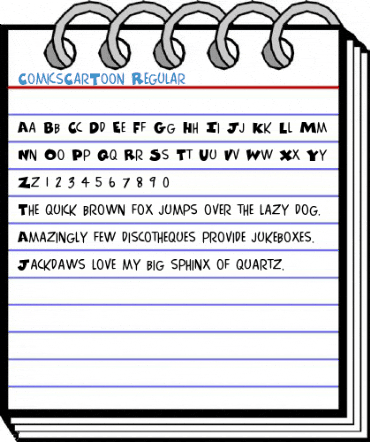 ComicsCarToon Regular Font