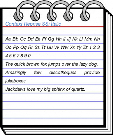 Context Reprise SSi Italic Font