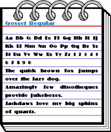 Crosset Regular Font