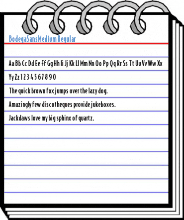 BodegaSansMedium Regular Font