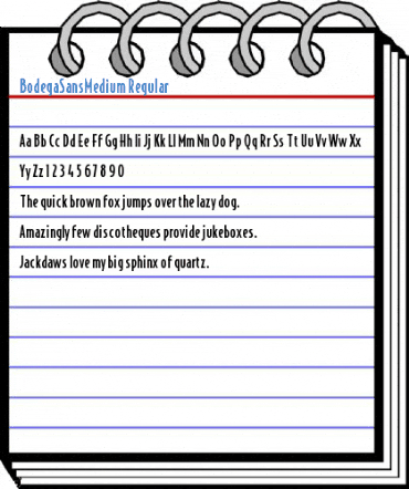 BodegaSansMedium Regular Font