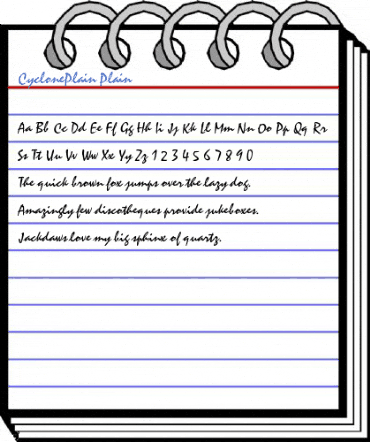 CyclonePlain Plain Font