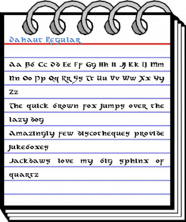 Dahaut Regular Font