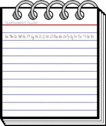 DavysCrappyWrit Regular Font