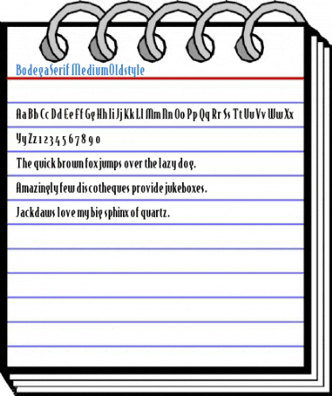 BodegaSerif MediumOldstyle Font
