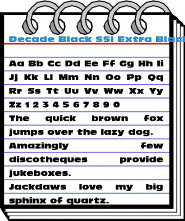 Decade Black SSi Font