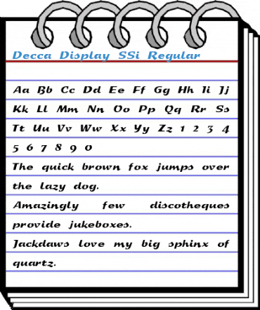 Decca Display SSi Regular Font