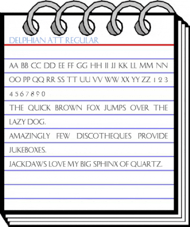 Delphian ATT Regular Font