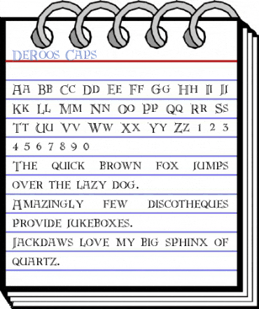 DeRoos Caps Font