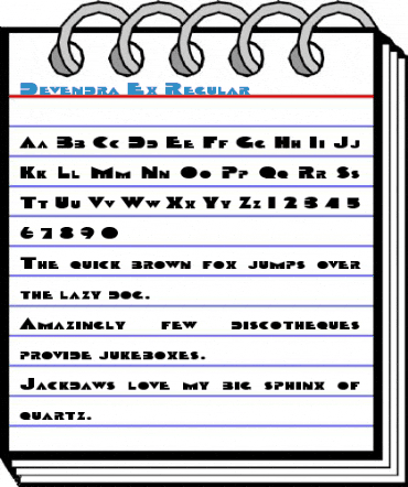 Devendra Ex Regular Font