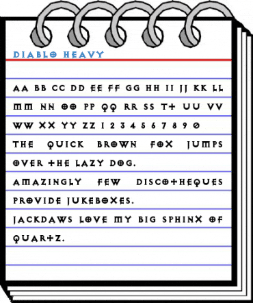 Diablo Heavy Font