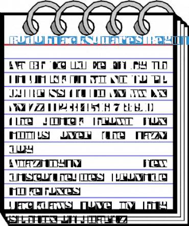 BodoblackSquares Regular Font