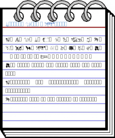 Dingbat Cats 2 Normal Font